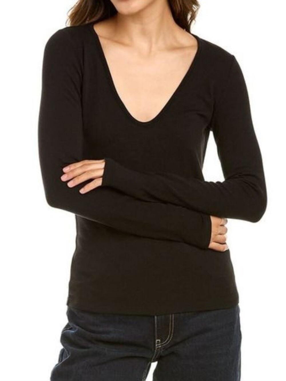 Vince Low V Basic Top